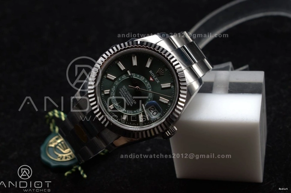 A2824 SS Sky-Dweller 1:1 Edition Bracelet ZF Best on SS 904L Dial 326934 Green 0203